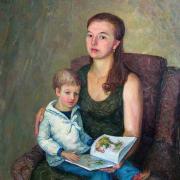Портрет Натальи Николаевны с сыном.